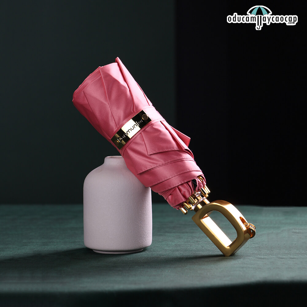 Ô dù cầm tay cao cấp siêu sang Single D Pink